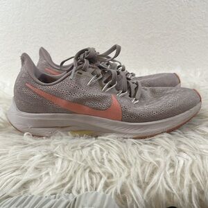 NIKE Air Zoom Pegasus 36‎ Gray/Pink/Peach Size 7